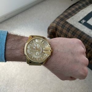 Gold Diesel Watch